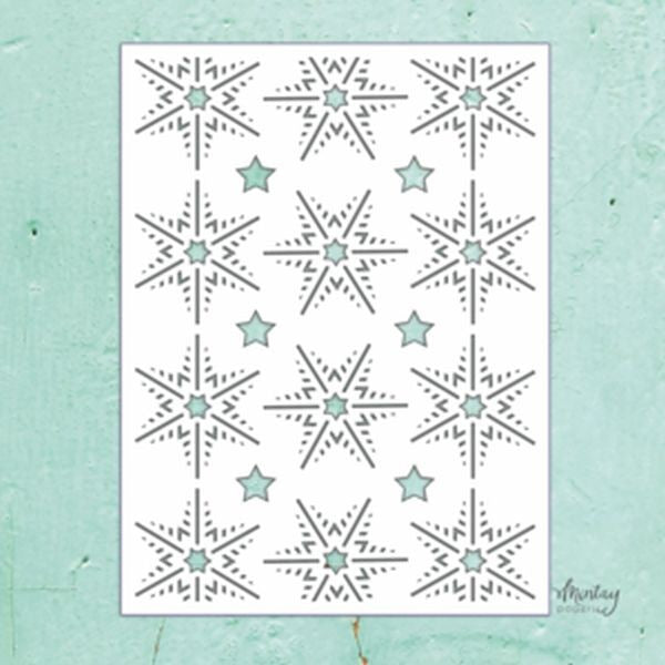 Snowflakes 2 - 6x8 Stencil