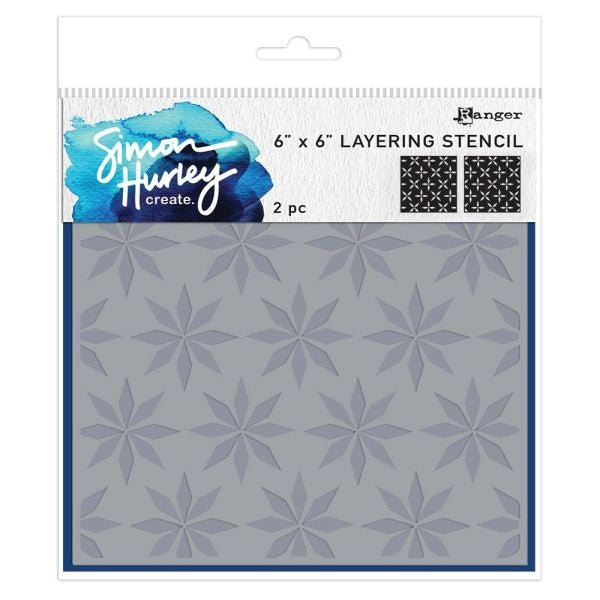 Spiral Stars - Layering Stencils
