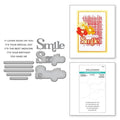 Spotlight Frames and Florals Collection - You Make Me Smile Sentiments - Clear Stamp and Die Set