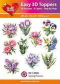 Spring Flowers - Easy 3D Toppers