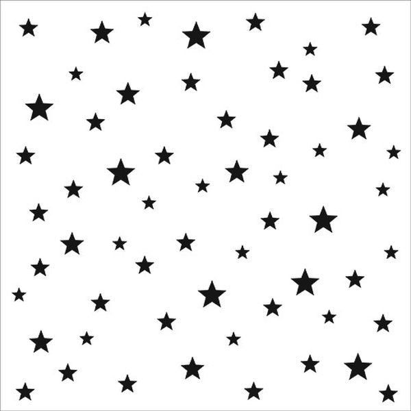 Starry Stars - 6x6 Stencil