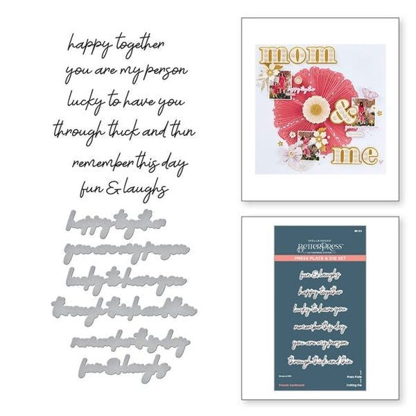 Storytelling Collection - Friends Sentiments Press Plate & Die Set