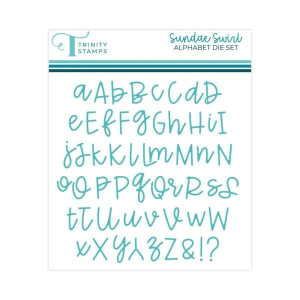 Sundae Swirl Alphabet Dies