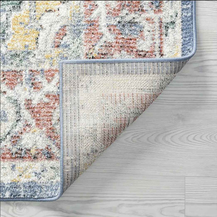 Tyse Area Rugs Addison Blue ADD2006 backing
