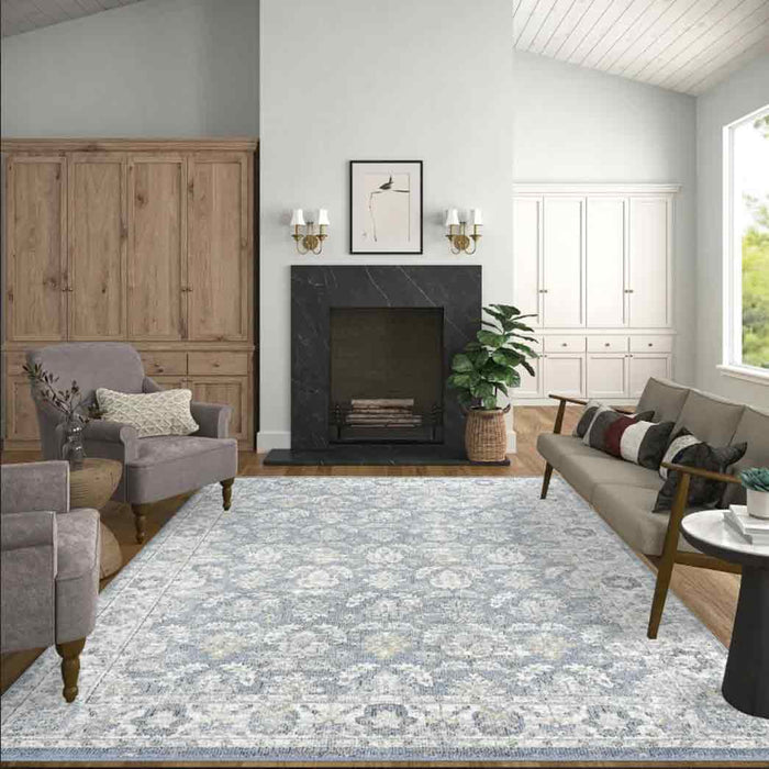 Tyse Area Rugs Addison Blue ADD2206 5'3"x7'3"