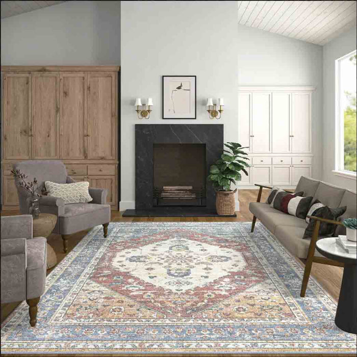 Tyse Area Rugs Addison Cream ADD2117 5'3"x7'3"