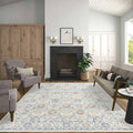 Tyse Area Rugs Addison Cream ADD2217 5'3"x7'3"