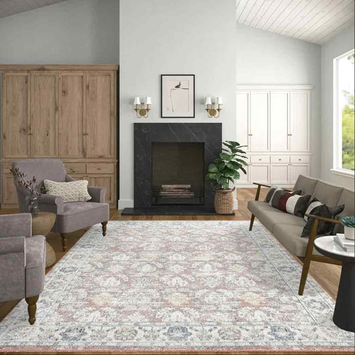 Tyse Area Rugs Addison Rust ADD2204 5'3"x7'3"