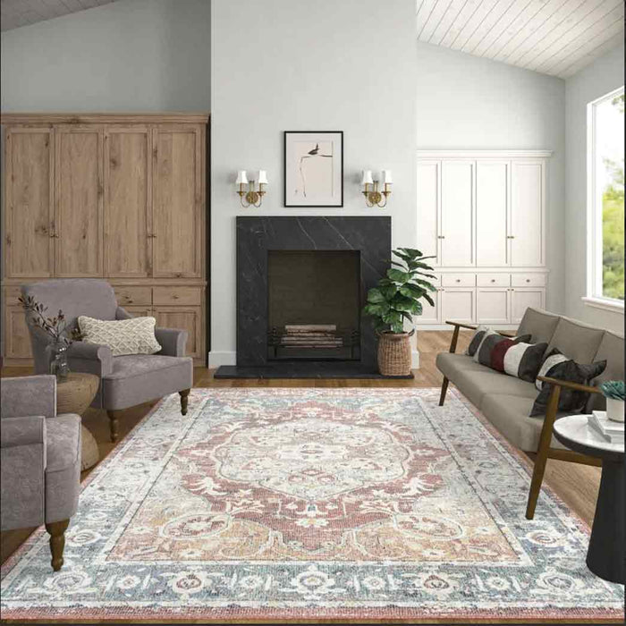 Tyse Area Rugs Addison Rust ADD2304 5'3"x7'3"