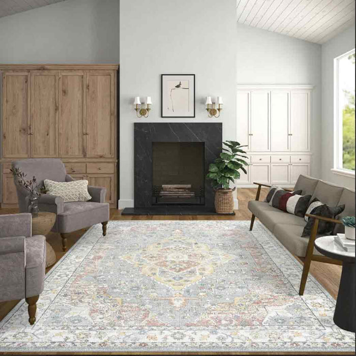 Tyse Area Rugs Addison Rust ADD2404 5'3"x7'3"