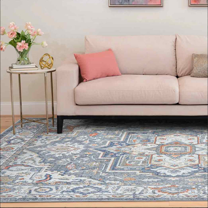 Tyse Area Rugs Allure Charcoal ALL1118 5'3"x7'3"