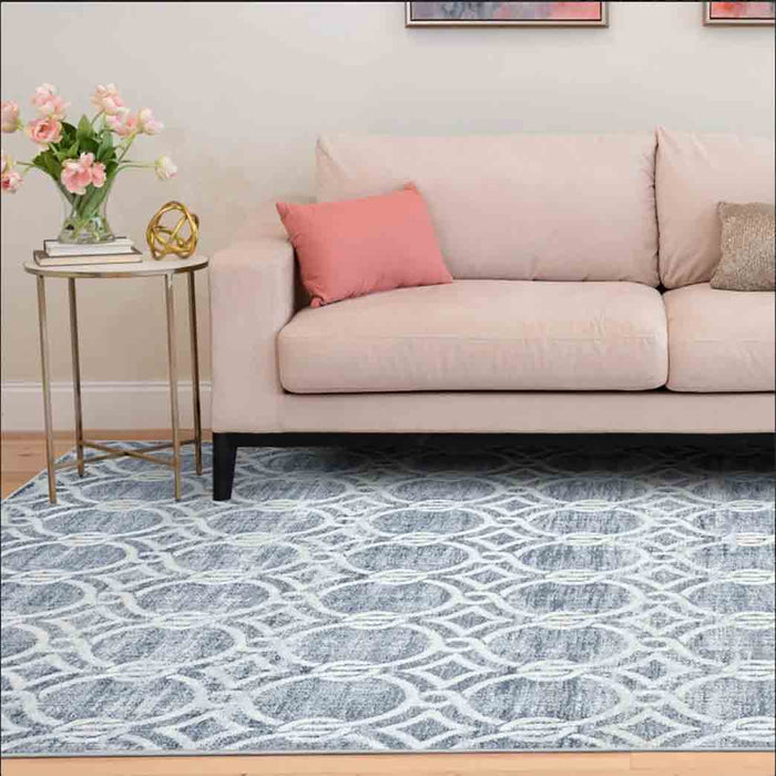 Tyse Area Rugs Allure Navy ALL1607 5'3"x7'3"