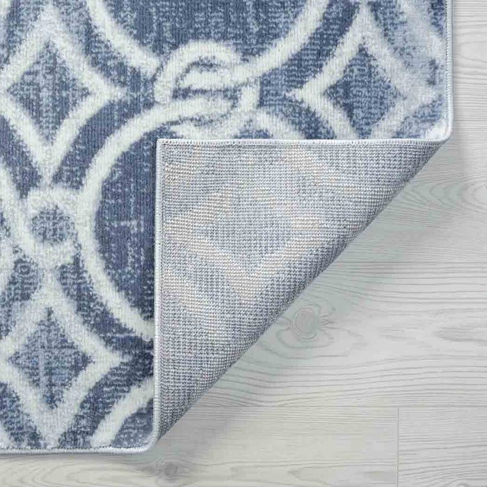 Tyse Area Rugs Allure Navy ALL1607  backing