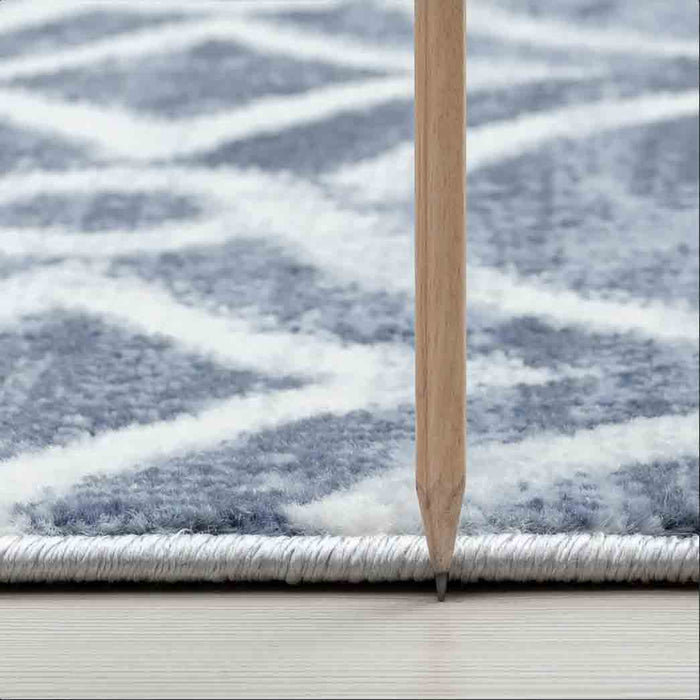 Tyse Area Rugs Allure Navy ALL1607  thick pic