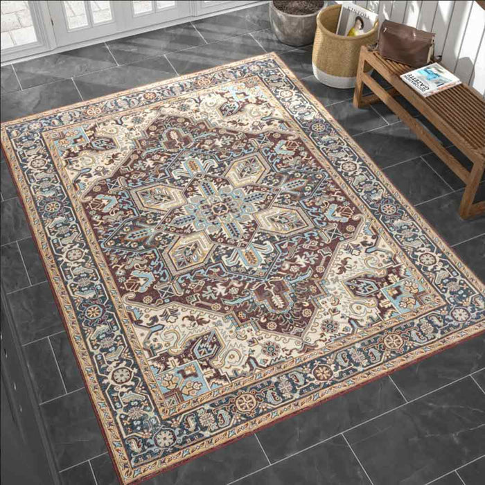 Tyse Area Rugs Antiquity 5'3"x7'3" Red AQY1000