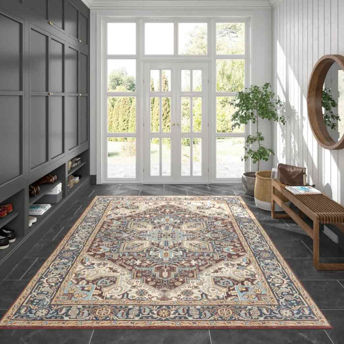 Tyse Area Rugs Antiquity 7'5"x9'11" Red AQY1000