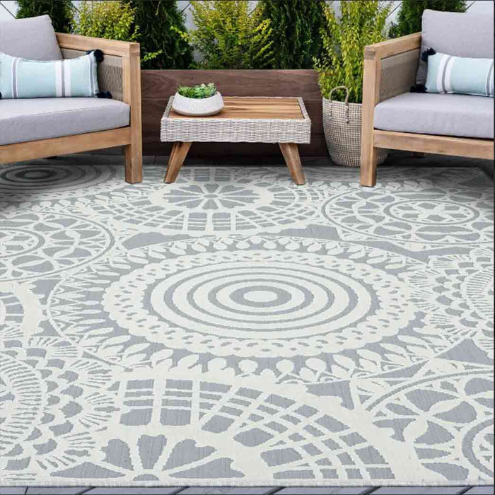 Tyse Area Rugs Breeze Blue BRZ1306 5'7"x7'3"