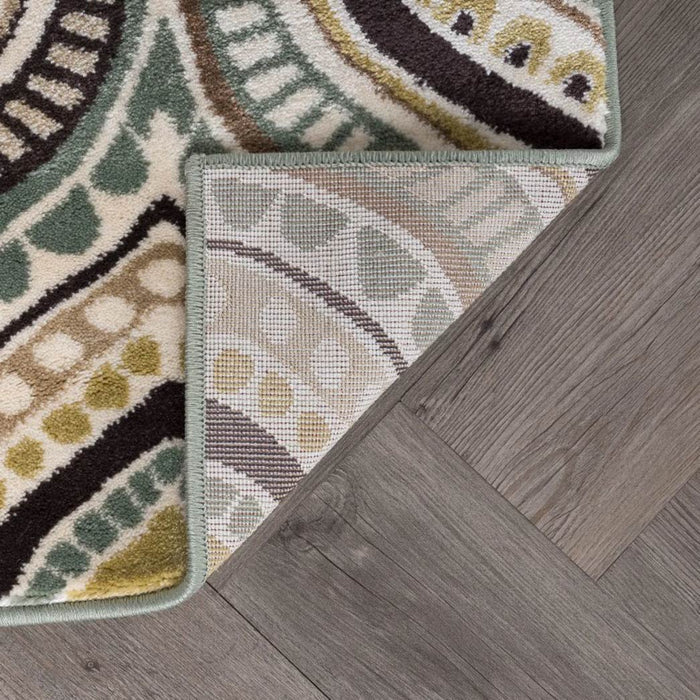 Tyse Area Rugs Capri Multi-Color CPR1008 backing
