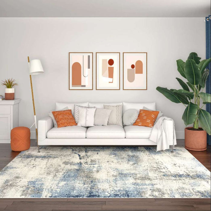 Tyse Area Rugs Chelsea 8'10"x12'2" Navy CHL1007