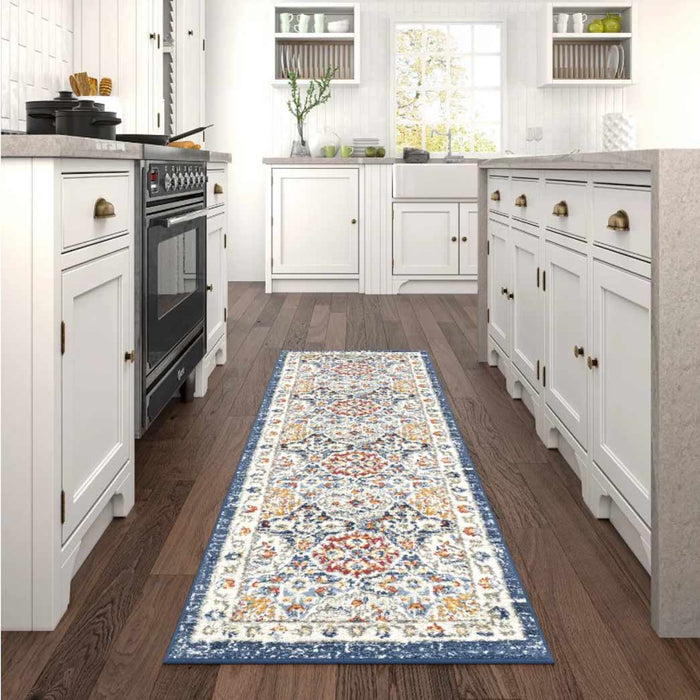 Tyse Area Rugs Chelsea 2'3"x7'3" Navy CHL1107