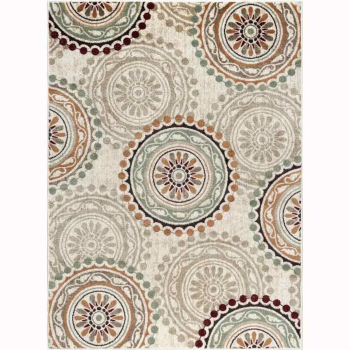 Tyse Area Rugs Deco Ivory DCO1011