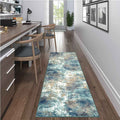 Tyse Area Rugs Detroit 2'3"x7'3" Aqua DTR1519