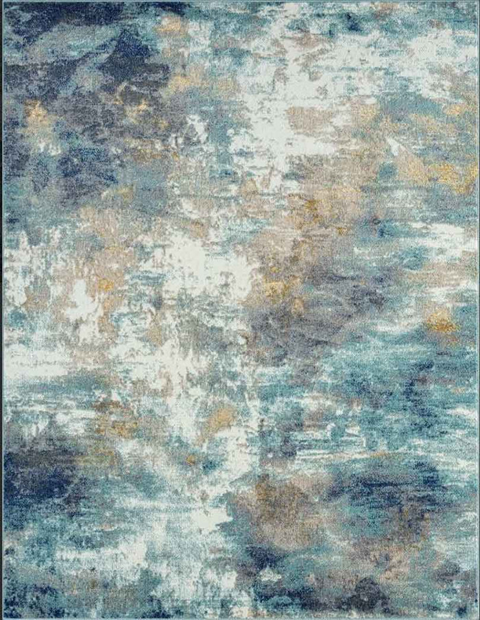 Tyse Area Rugs Detroit Aqua DTR1519