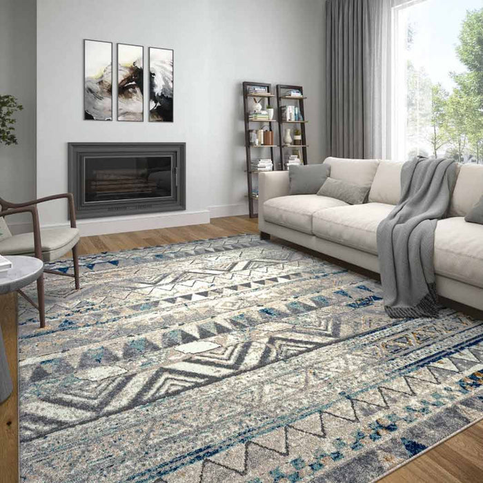 Tyse Area Rugs Detroit 5'3"x7'3" Multi-Color DTR1301