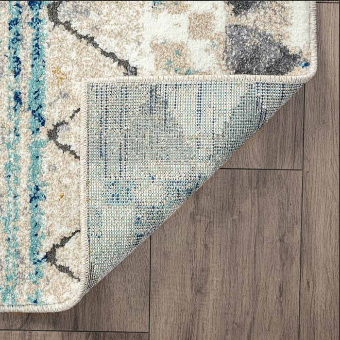 Tyse Area Rugs Detroit Multi-Color DTR1301 backing
