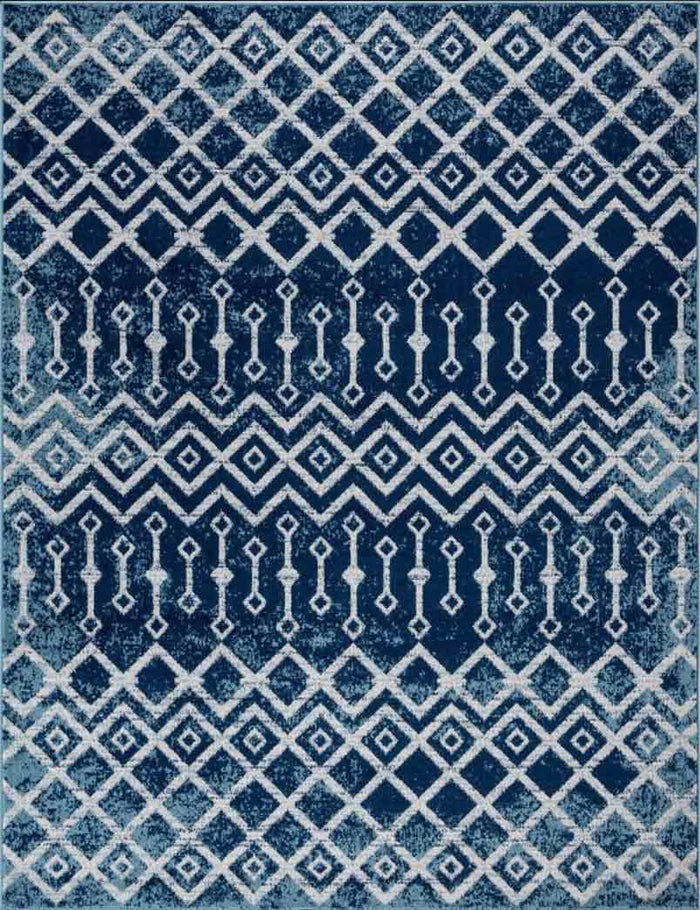 Tyse Area Rugs Diamond Blue DIA1001
