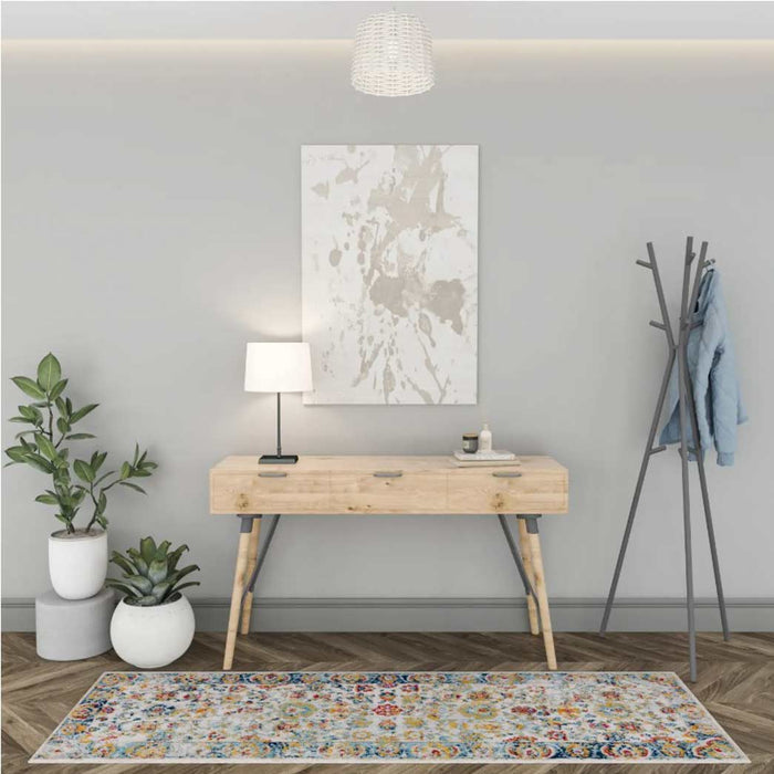 Tyse Area Rugs Diamond 2'3"x7'3" Cream DIA1700