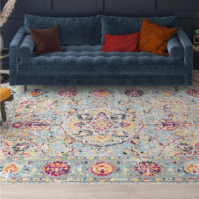 Tyse Area Rugs Dynamic 5'3"x7'3" Aqua DYN1619