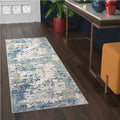 Tyse Area Rugs Dynamic 2'2"x7'3" Blue DYN1206