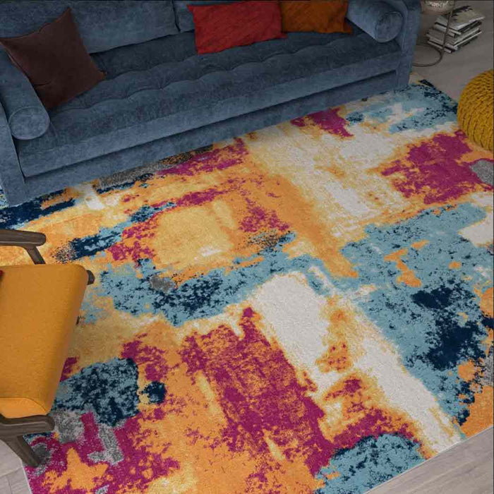 Tyse Area Rugs Dynamic 5'3"x7'3" Multi-Color DYN1101