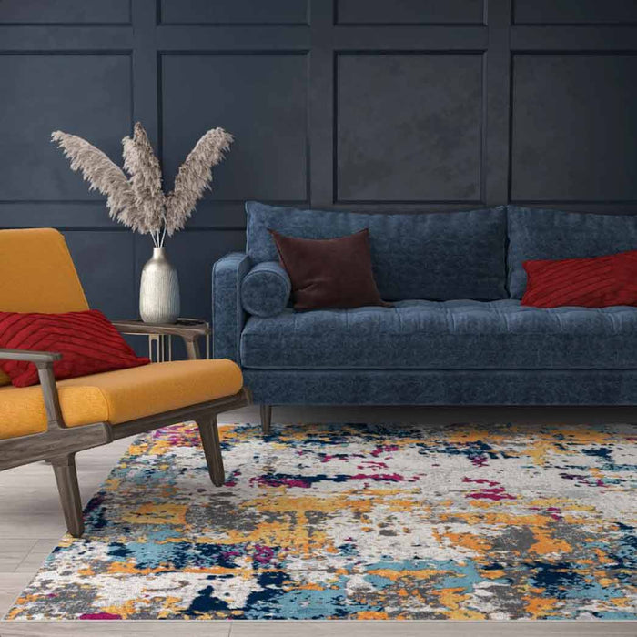 Tyse Area Rugs Dynamic 5'3"x7'3" Multi-Color DYN1201