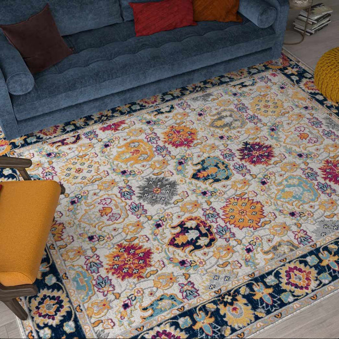 Tyse Area Rugs Dynamic 7'11"x10'3" Navy DYN1307