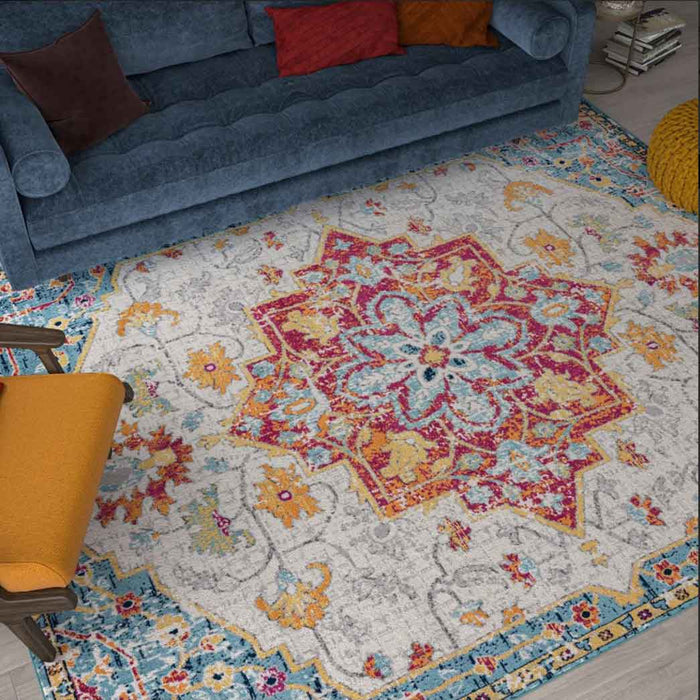 Tyse Area Rugs Dynamic 7'11"x10'3" Orange DYN1529