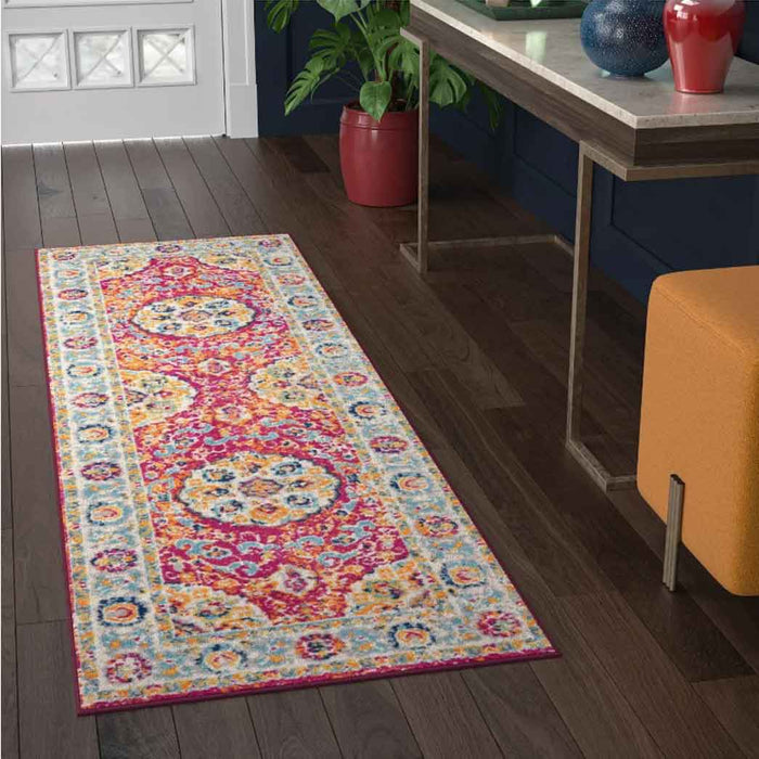 Tyse Area Rugs Dynamic 2'2"x7'3" Orange DYN1629