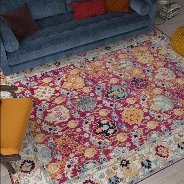 Tyse Area Rugs Dynamic 7'11"x10'3" Pink DYN1342
