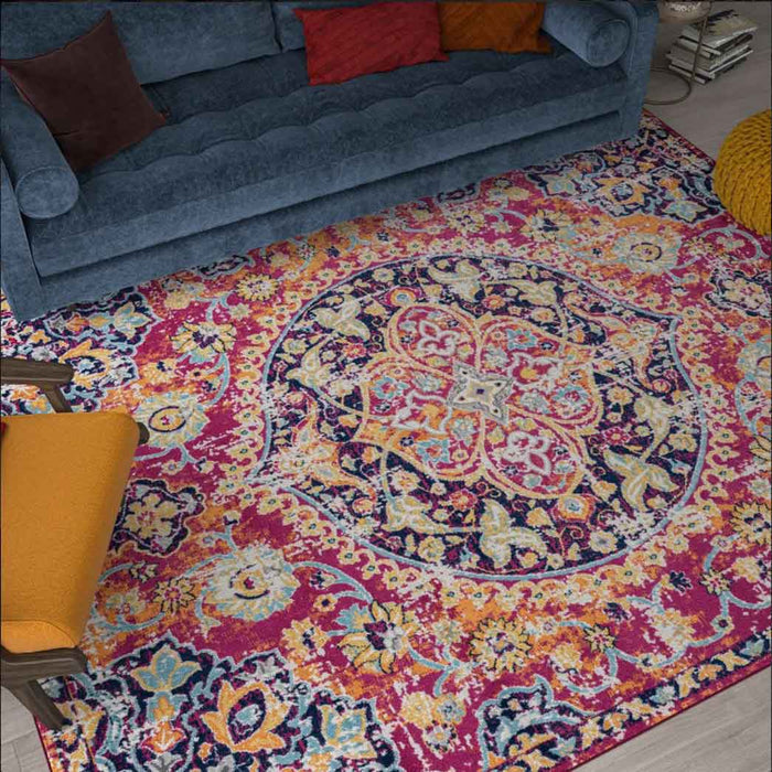 Tyse Area Rugs Dynamic 7'11"x10'3" Pink DYN1442
