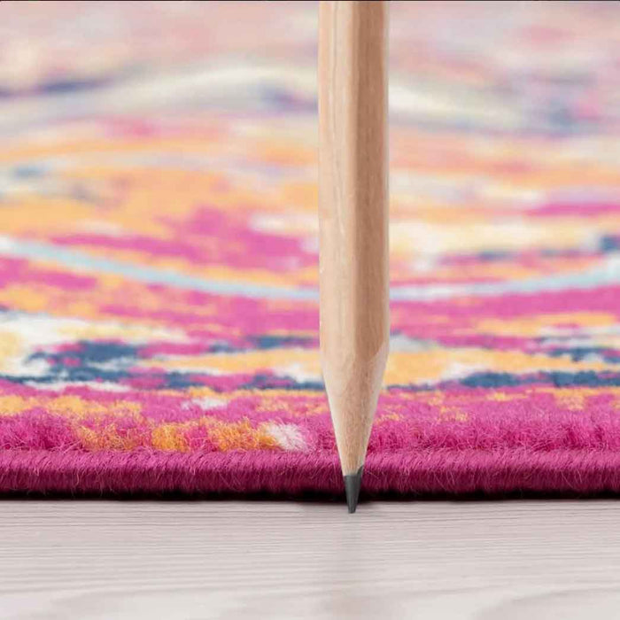 Tyse Area Rugs Dynamic Pink DYN1442 thick pic