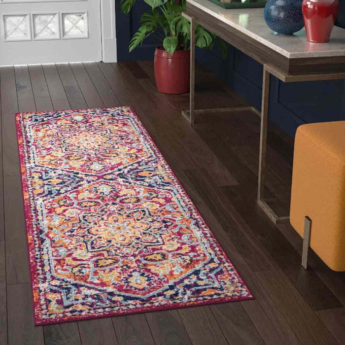 Tyse Area Rugs Dynamic 2'2"x7'3" Pink DYN1542
