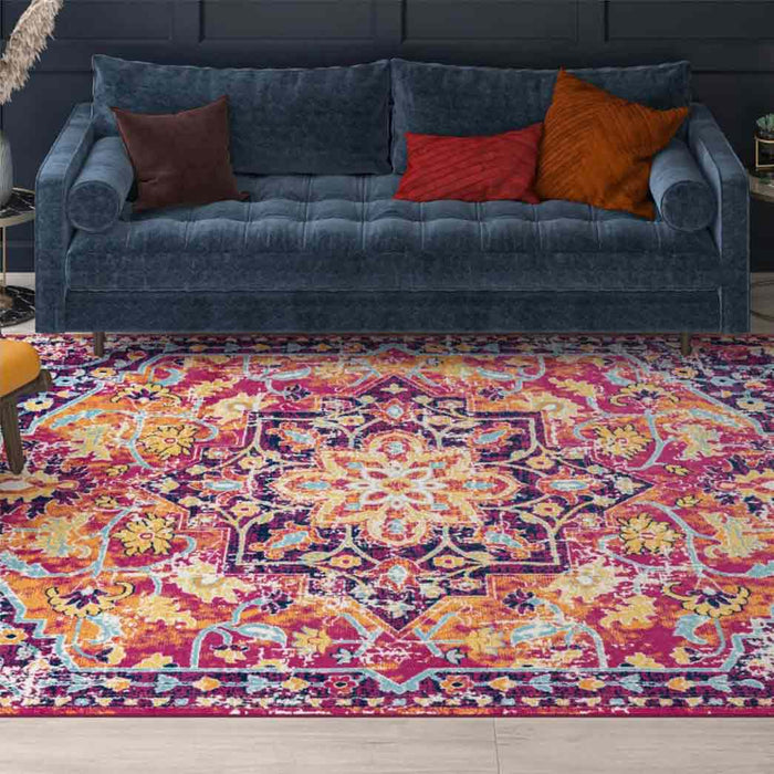 Tyse Area Rugs Dynamic 5'3"x7'3" Pink DYN1542