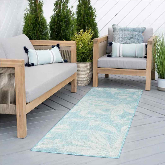 Tyse Area Rugs Eco 2'3"x7'3" Aqua ECO1706