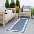 Tyse Area Rugs Eco 2'3"x7'3" Blue ECO1102