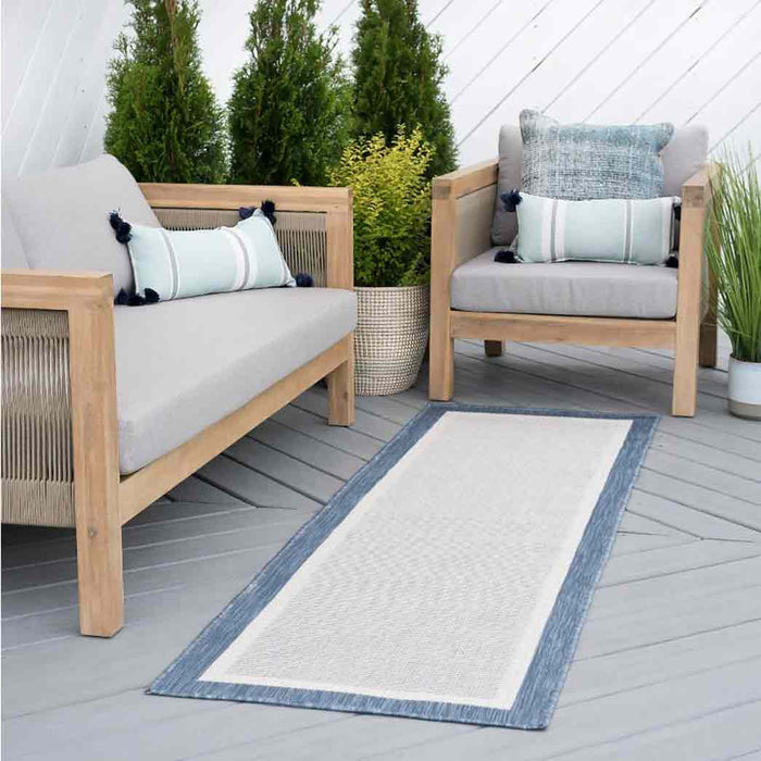 Tyse Area Rugs Eco 2'3"x7'3" Blue ECO1202