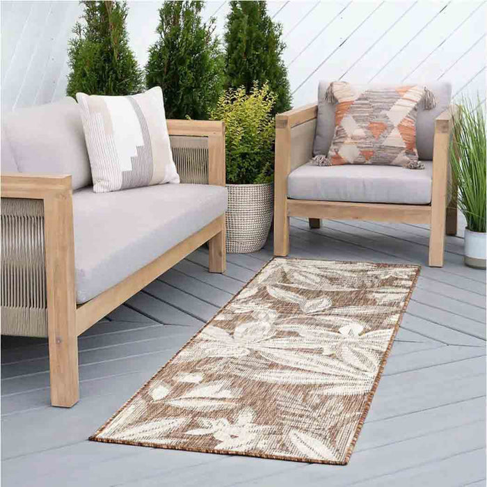 Tyse Area Rugs Eco 2'3"x7'3" Brown ECO1703