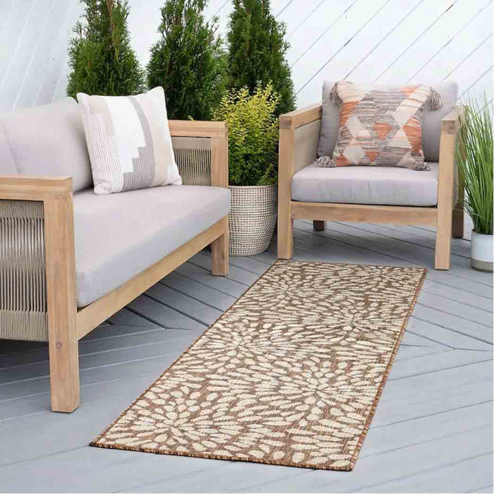 Tyse Area Rugs Eco 2'3"x7'3" Brown ECO1903