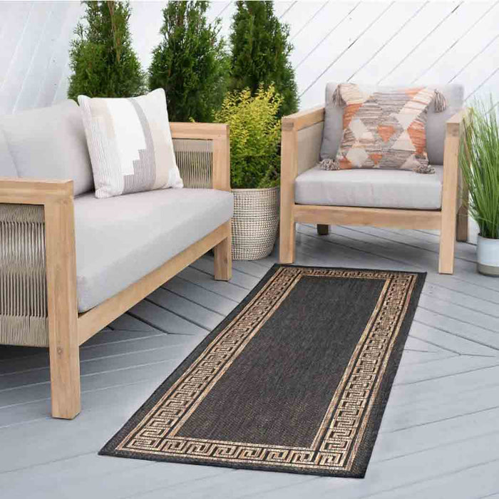 Tyse Area Rugs Eco 2'3"x7'3" Gold ECO1001