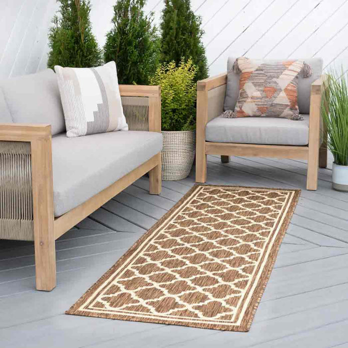 Tyse Area Rugs Eco 2'3"x7'3" Gold ECO1303